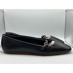 TALBOTS SLOAN MARY JANE Size 6.5M Black Leather
